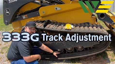 tightening skid steer track|how to adjust track tension.